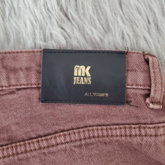 Michael Kors Chestnut Brown High Waisted Wide Leg Jeans - Picture 6 of 10